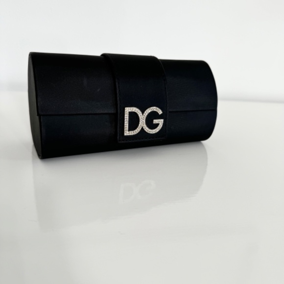 Vintage Dolce & Gabbana Women\'s Sunglass Frames Only & Case DG 6003-B Black Rare main image 8